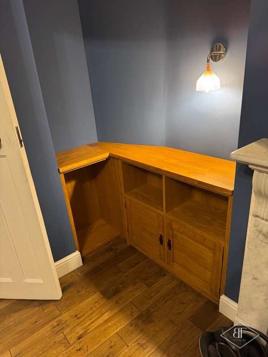 Oak Alcove Cupboards & Shoe Rack