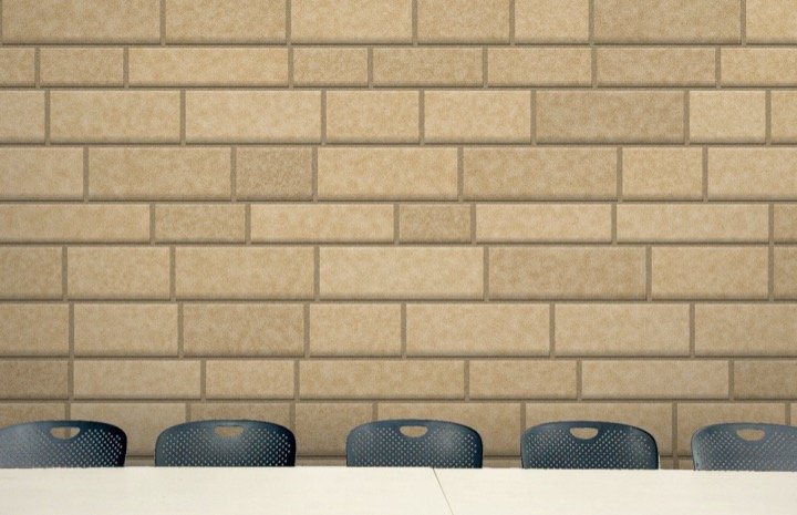 Visualisation of a stone-effect wall